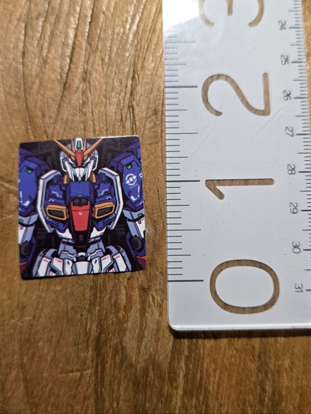 Mecha Gundam Sticker — Purple & White Robot